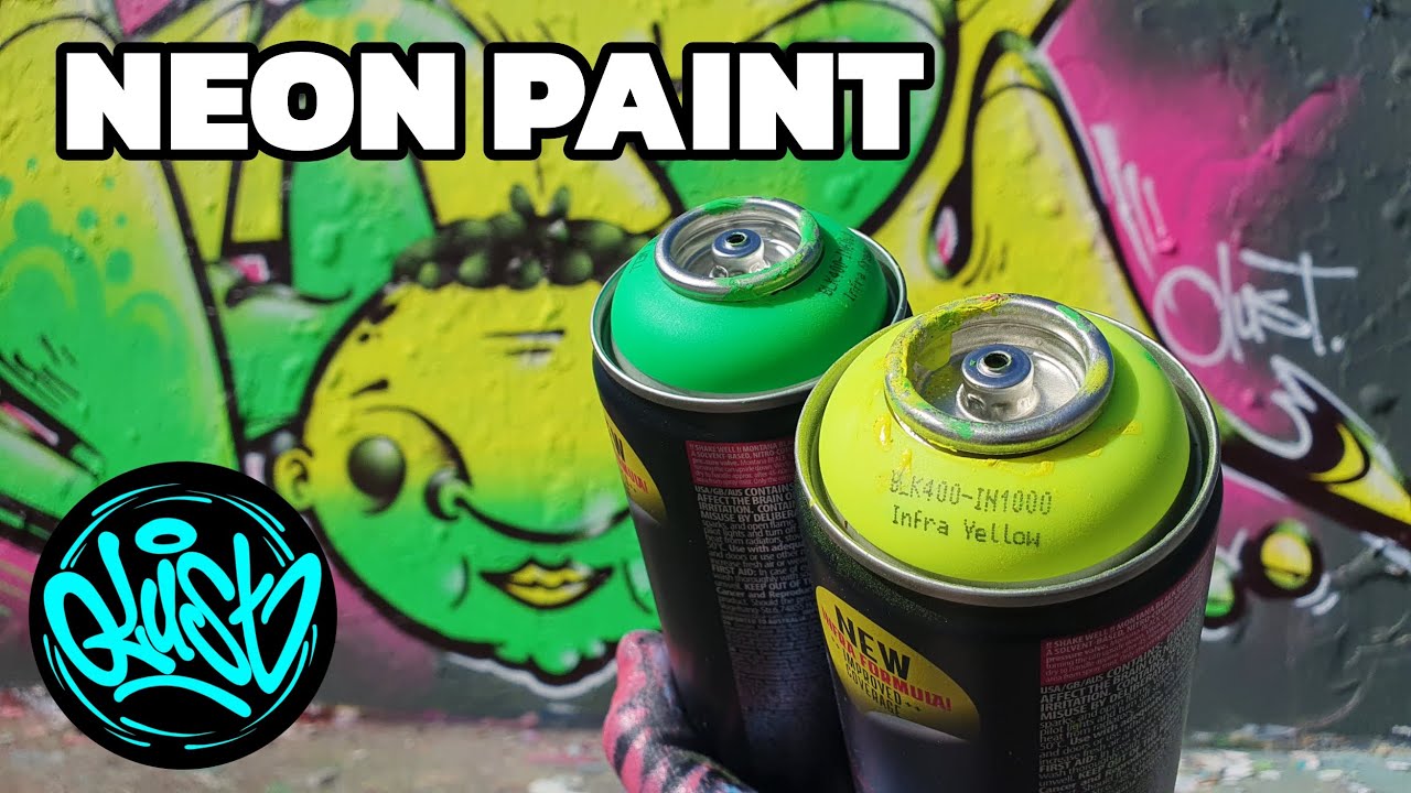 💥 Painting graffiti with NEON colors [fluorescent] 💥