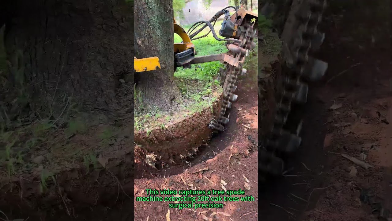 Tree Transplant Machine Magic! Root Ball Saving Secret