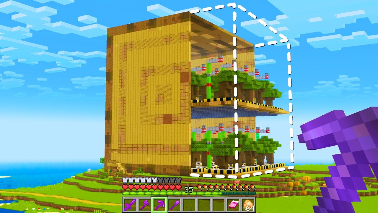 Ik Bouw EEN AUTOMATISCHE HOUTFABRIEK In Minecraft Survival!