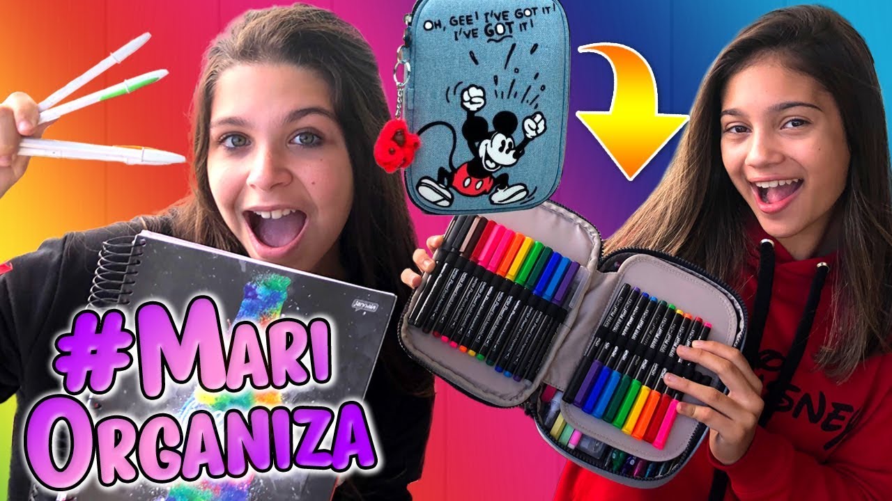 Como organizei o ESTOJO da minha amiga youtuber MILA ft. Na Mala da Mila - MariOrganiza