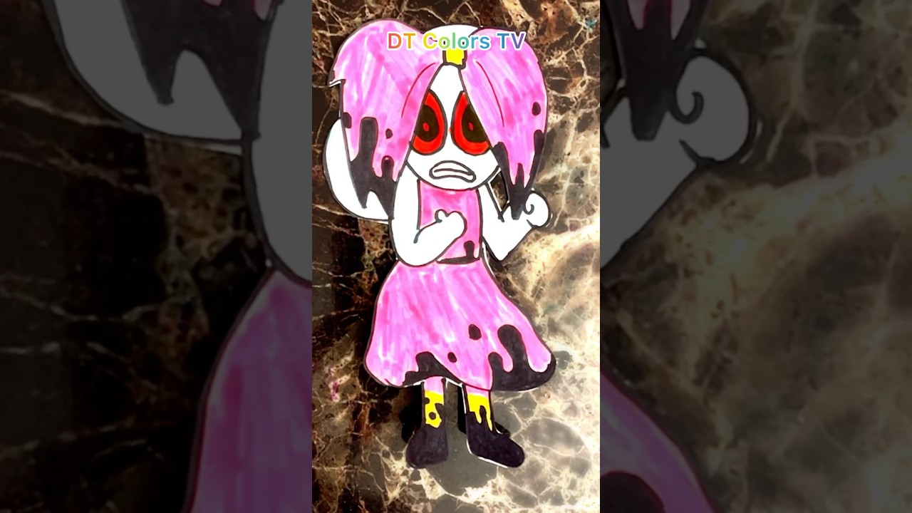 Twisted poppy 🩵🩷🖤#poppy #twisted #dandysworld #roblox