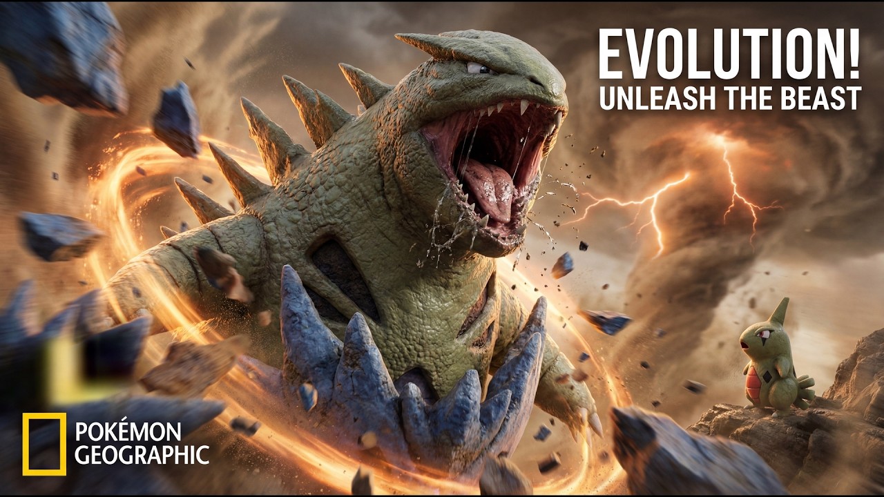 NatGeo: Tyranitar | The Unleashed Beast – Biology of a Mountain Destroyer (Pokémon Documentary)