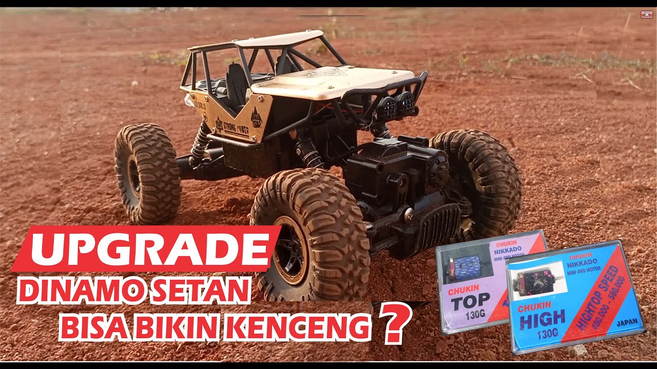 UPGRADE BATRE & DINAMO SETAN DI RC MOBIL OFFROAD CRAWLER