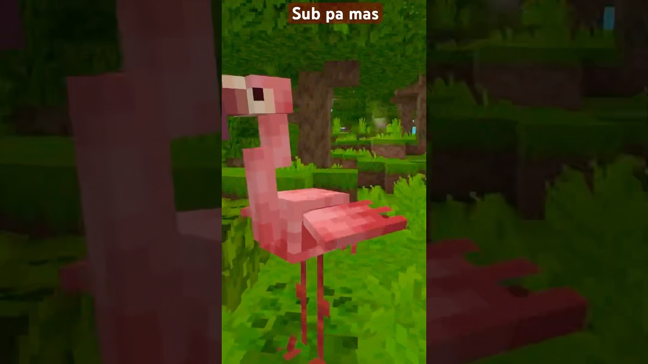 Flamenco en Minecraft #Minecraft #minecraftshorts #minecraftsurvival