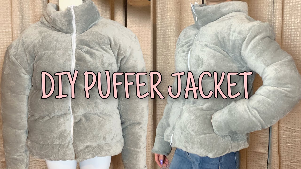 BLANKET to PUFFER JACKET | DIY Cozy Transformation