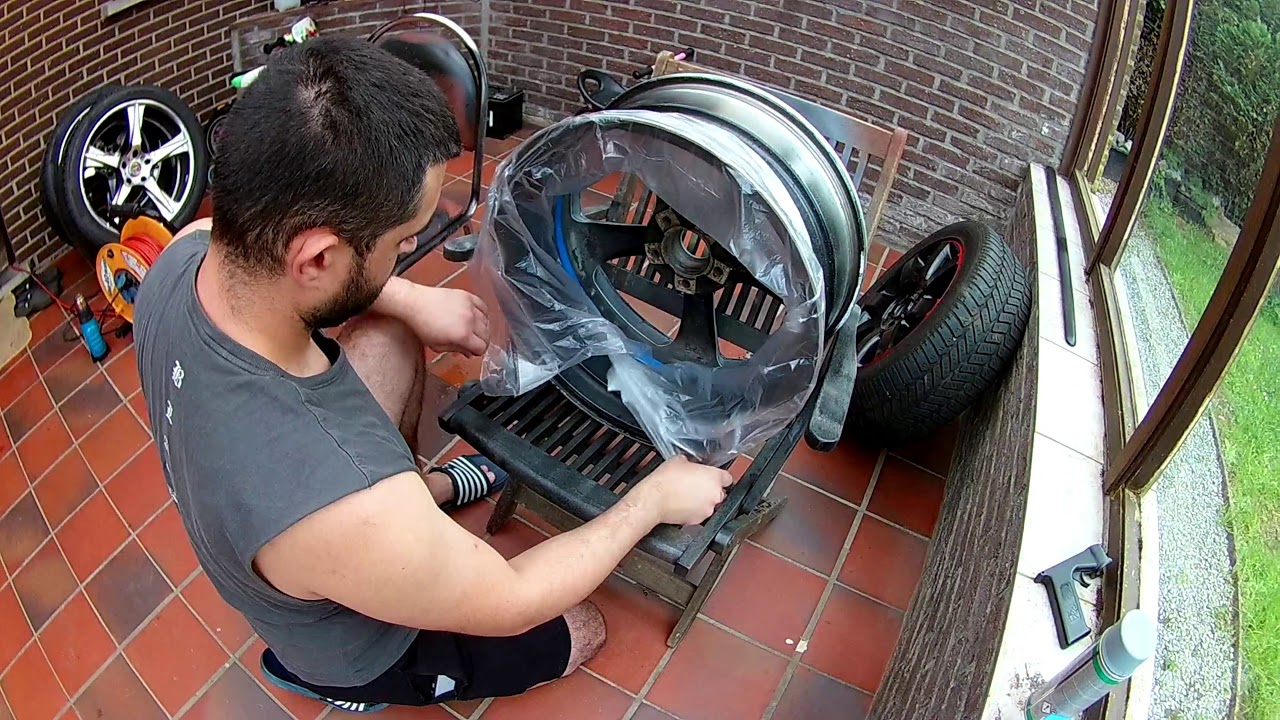 Jant NASIL BOYANIR.. Gun Metal Jant Boyama (How To Paint Your Wheels)