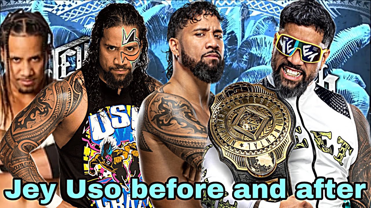 Jey Uso before and after 2010-2026