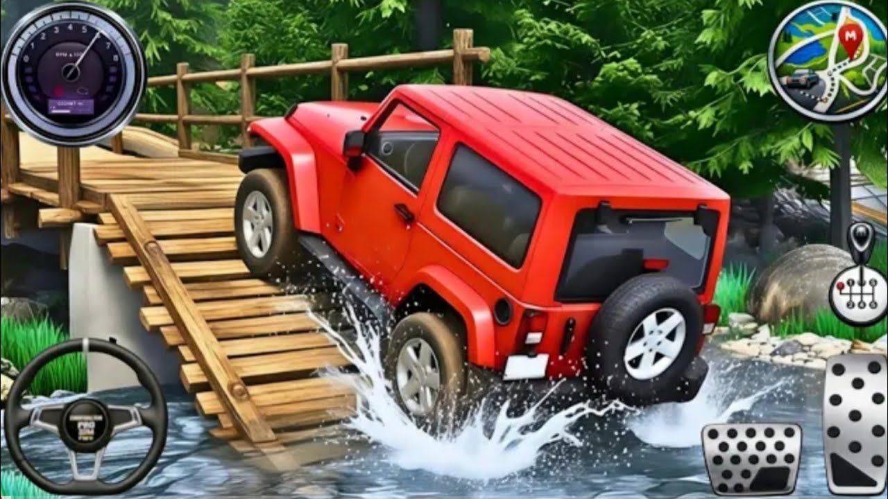 4x4 Offroad Jeep Driving Simulator 3D - Drive SUV 4x4 jeep Offroad Game - Android GamePlay#6