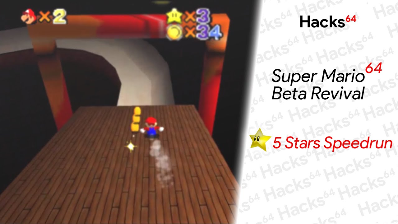 Super Mario 64 Beta Replica - 5 Stars Speedrun