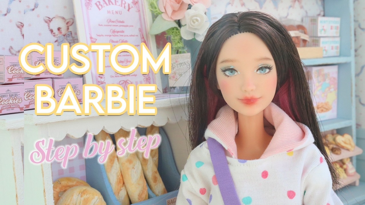 Ooak custom BARBIE extra doll by Nerea Pozo  Custom repaint doll