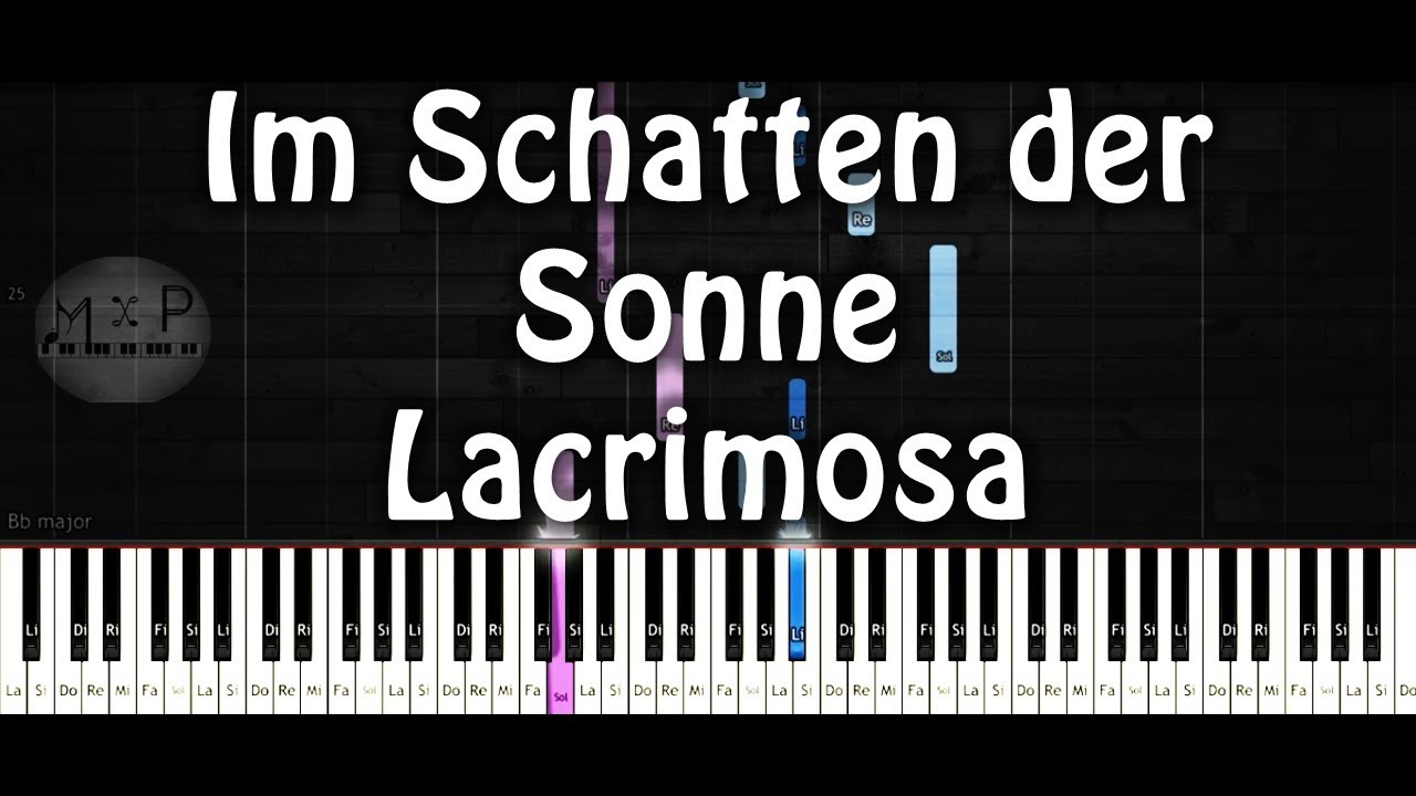 Lacrimosa - Im Schatten der Sonne Piano Cover