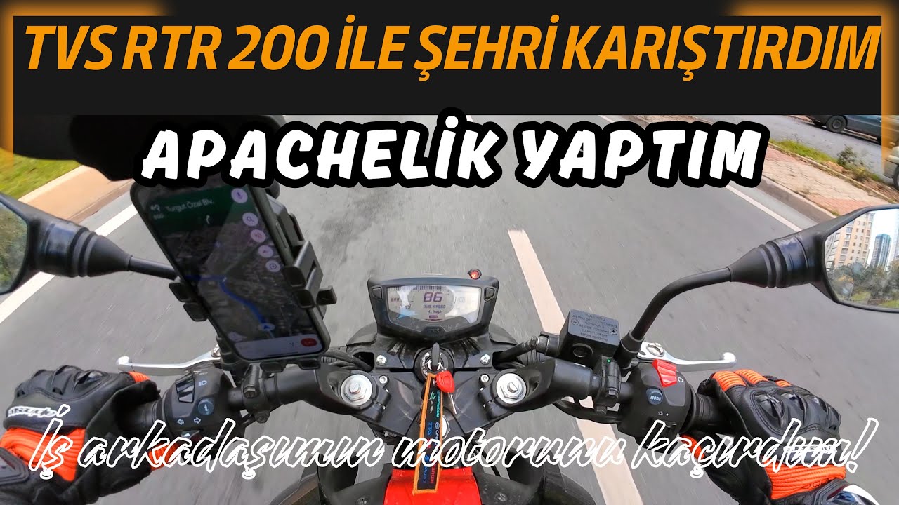 TVS Apache RTR 200 ile Gündelik İşlerimi Hallettim | Gerçek Kullanıcı Yorumu ve İnceleme | Motovlog