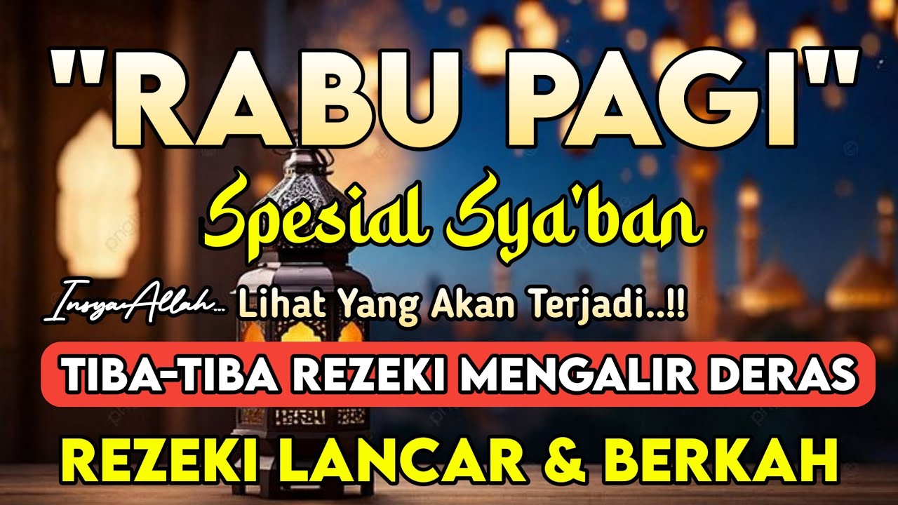 Putar Ayat ini Di Bulan syaban.Segala Hajad Dikabulkan, Rezeki Mengalir Deras, Aamiinn 