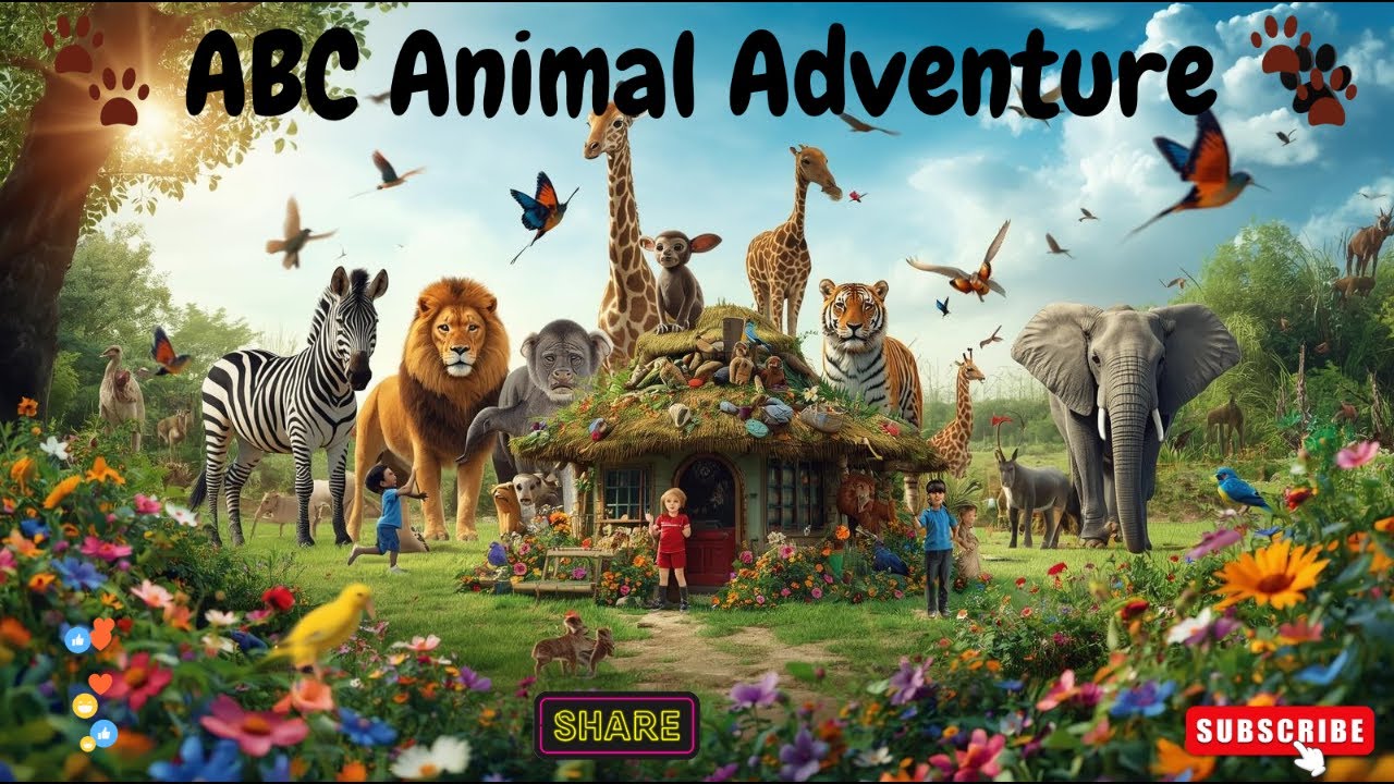 ABC Animal Nursery Rhyme Song | Fun Learning Video for Toddlers