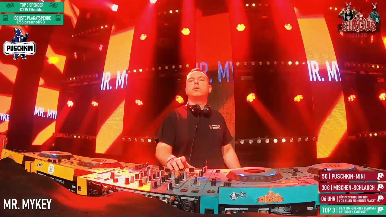 DJ Mr Mykey Freak Circus 100h Stream Festival Easter Edition by Housekasper & Justin Pollnik