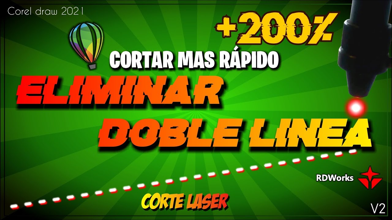 🚀 TRUCO para CORTAR ⚔️ mas RAPIDO tus ARCHIVOS en Corte Laser 🔥 Aprende a ELIMINAR la DOBLE LINEA 🤬