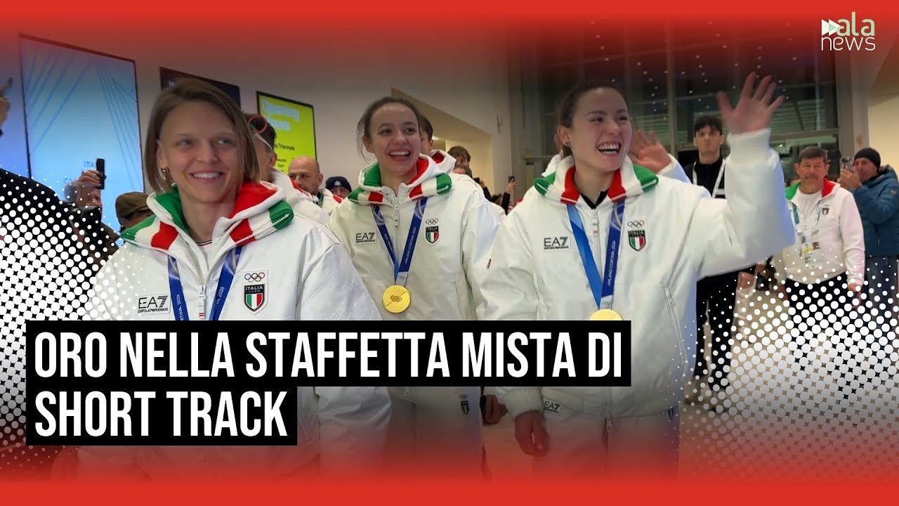 Milano Cortina, l'Italia vince l'oro nella staffetta mista di short track