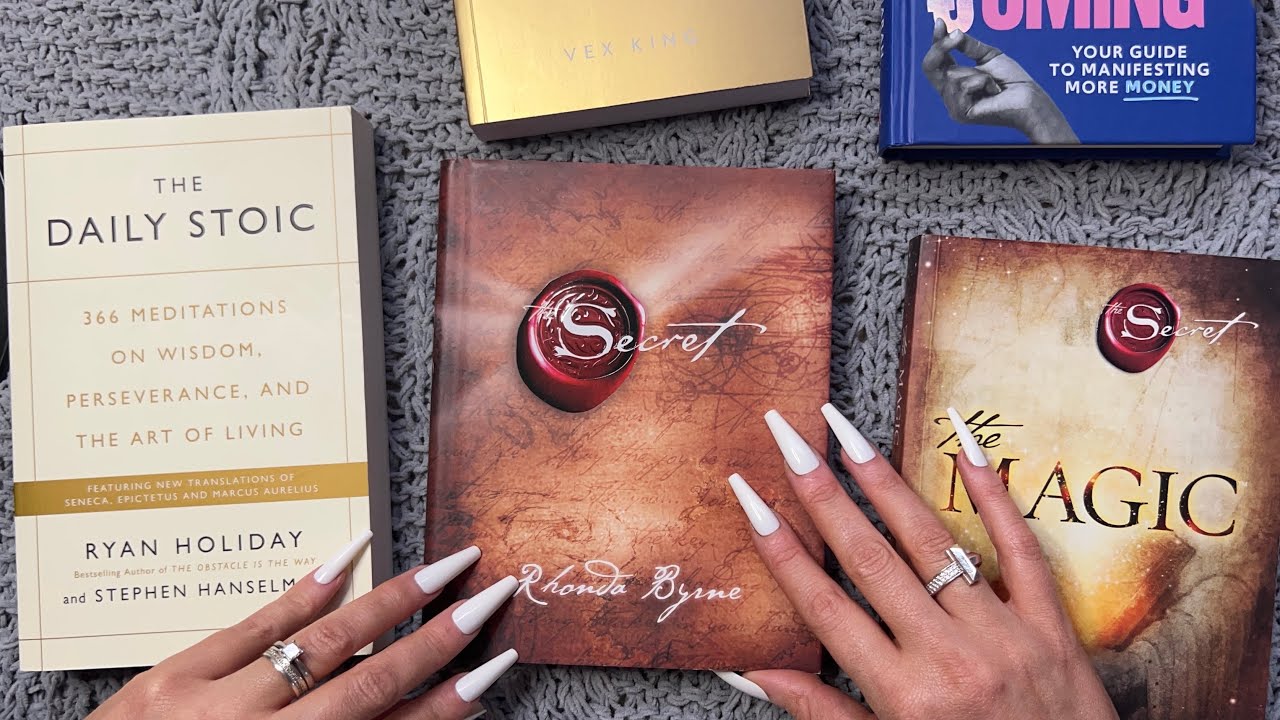 ASMR Book haul ✨ (Manifestation, Law of attraction, Gratitude & Healing)