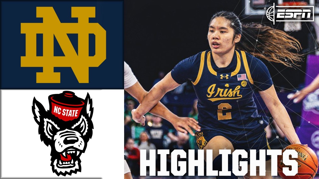 Notre Dame Fighting Irish vs. NC State Wolfpack | ACC WBB Tournament Highlights | ESPN CBB