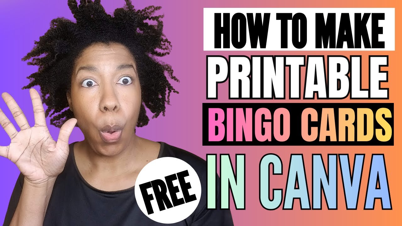 Make FREE Custom Bingo Games in Minutes! | Bingo Cards in Canva Tutorial