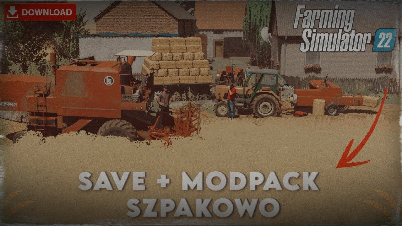 SAVE + MODPACK😱 | POLSKA Wieś😍| LATA 80🥰| Prezentacja GOSPY | SZPAKOWO🤩 | FS22🔥 | Matetek2
