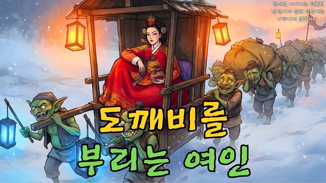 도깨비가 지배하는 공포의 푸른 숲에 제물로 바쳐진 마을 처녀가 신묘한 기지를 발휘하여 살아남고 도깨비를 참교육한 기상천외한 이야기 | 야담·민담·전설·설화·옛날이야기