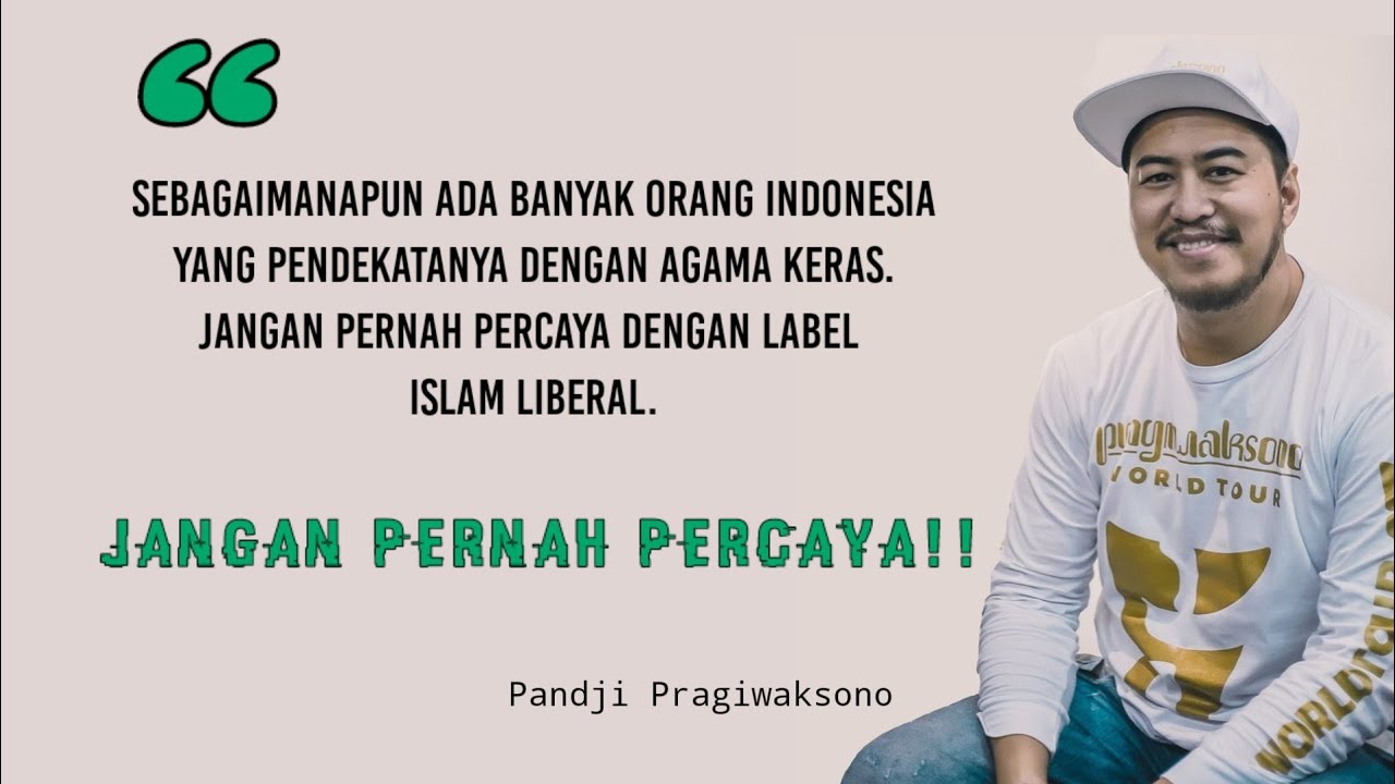 Ketika komika Berbicara ISLAM LIBERAL || Pandji Pragiwaksono