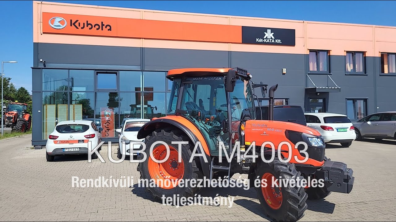 Kubota M4003 – A modern mezőgazdaság erőgépe