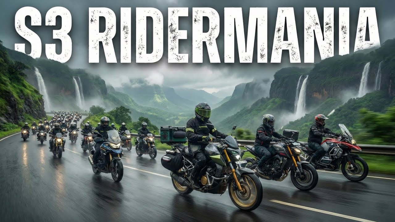 Tamhini Ghat Ride & Camping!😍S3 Ridermania 2026 Full Vlog | Bike Games & Masti | 