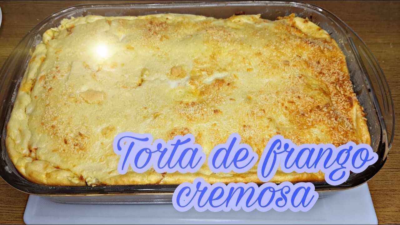 TORTA DE FRANGO CREMOSA COM MASSA DE BATATA