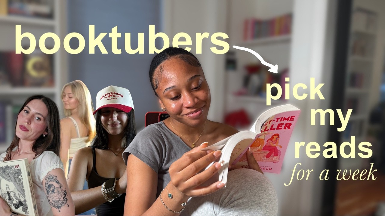 letting booktubers choose my reads ⭐ *non-spoiler reading vlog*