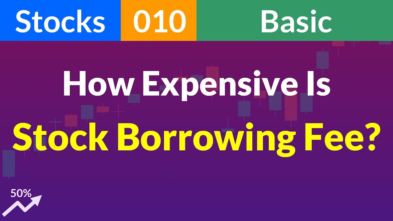Short Selling: How Expensive Is Stock Borrowing Fee (Stocks 010 Basic)