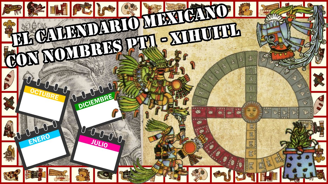 Calendario Azteca Pt1 - Xihuitl (Calendario Mexicano con Nombres)