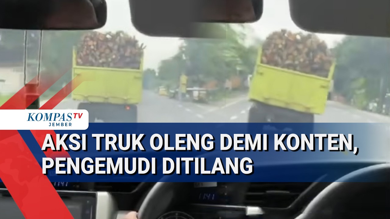 Aksi Truk Oleng Di Lumajang Viral, Pengemudi Kena Tilang