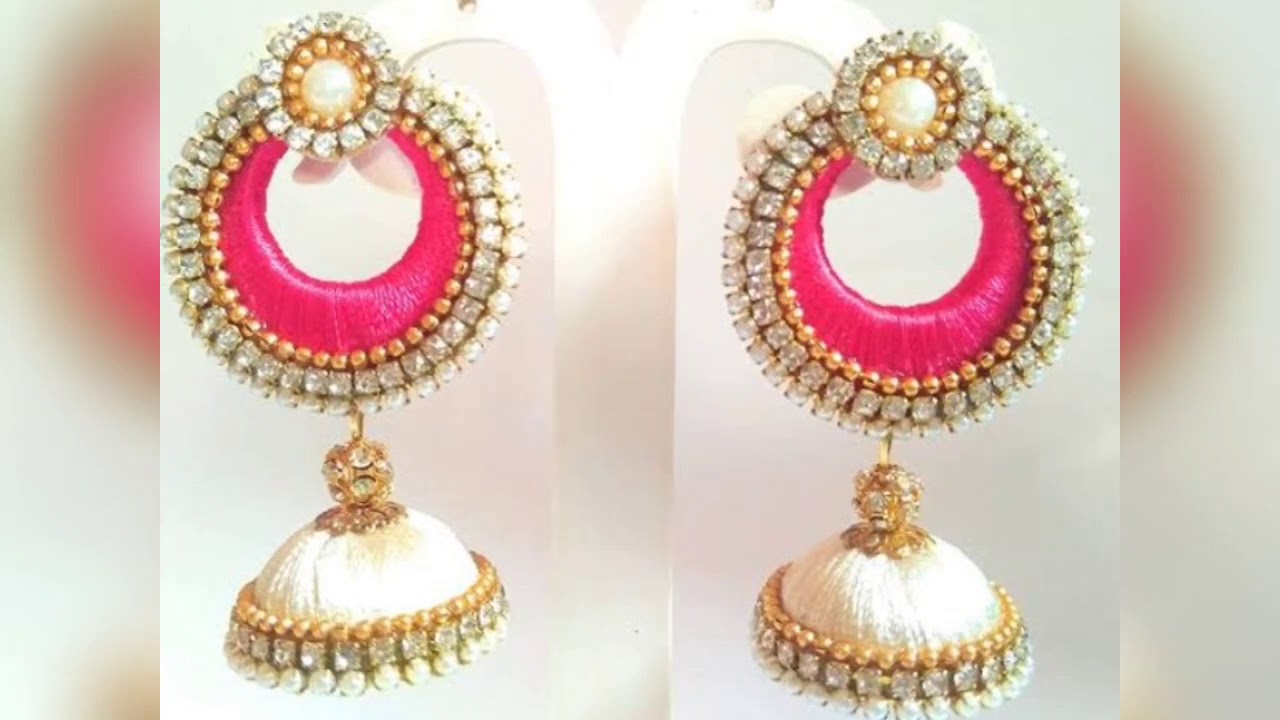 New collection of silk thread jhumkas earrings