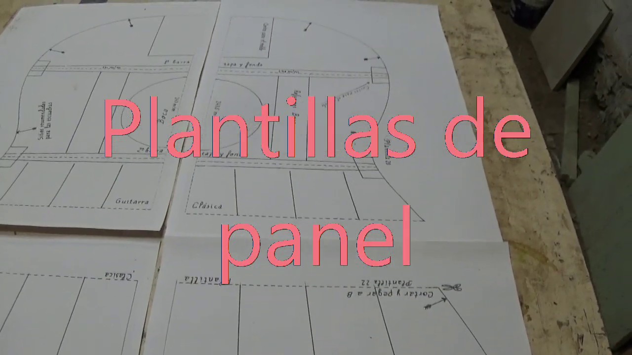 Plantillas gratuitas para guitarras clásica y flamenco.