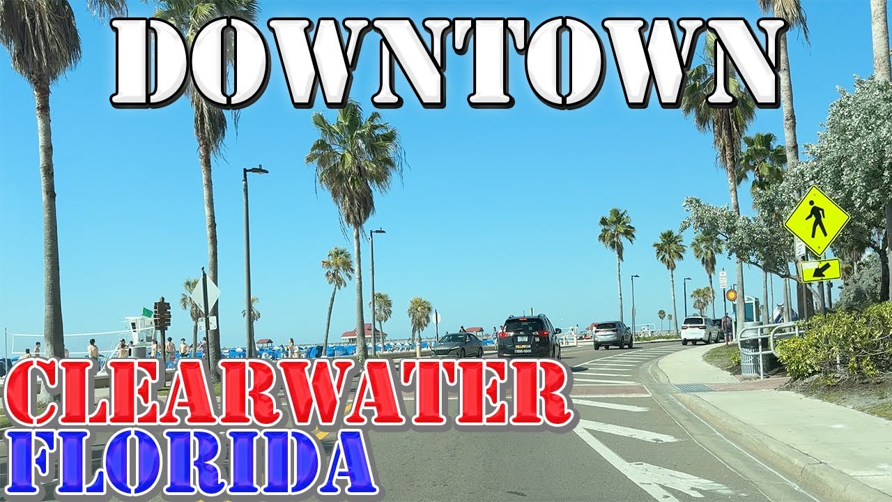 Clearwater - Florida - 4K Downtown Drive - 2024