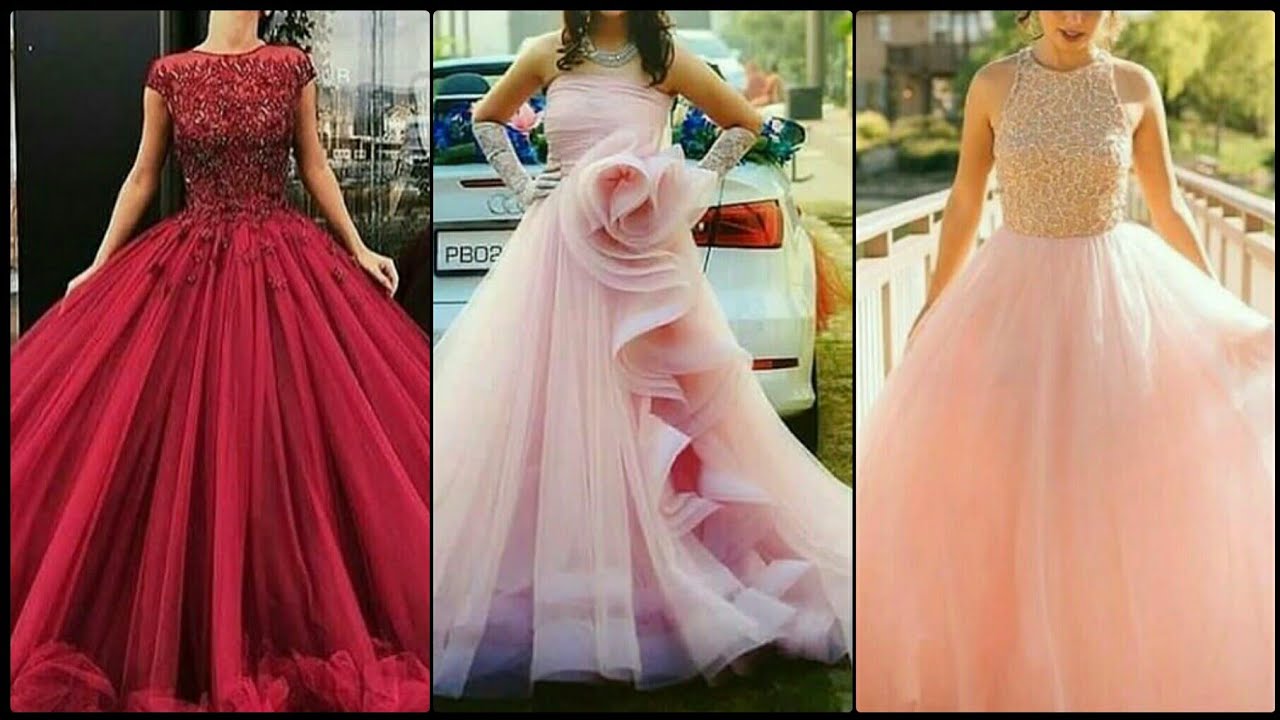 Partywear Gown Collection|Stylish Gown Dress Picture|One Piece Dress Design|Latest Gown Design Image