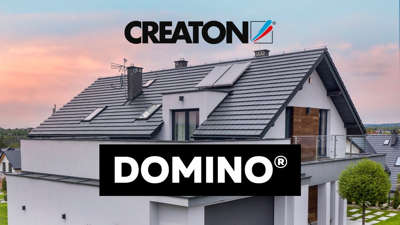 🏠 Realizacja - Płaska dachówka ceramiczna CREATON DOMINO NUANCE czarna angobowana