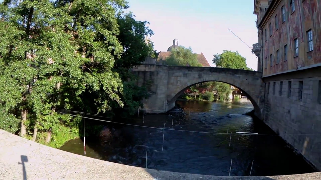 El r&iacute;o Regnitz, a su paso por Bamberg (Alemania).