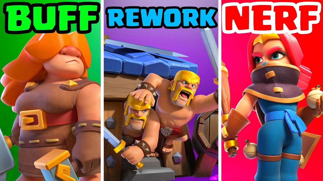 15 CARTAS QUE NECESITAN un BUFF, NERF o REWORK en CLASH ROYALE