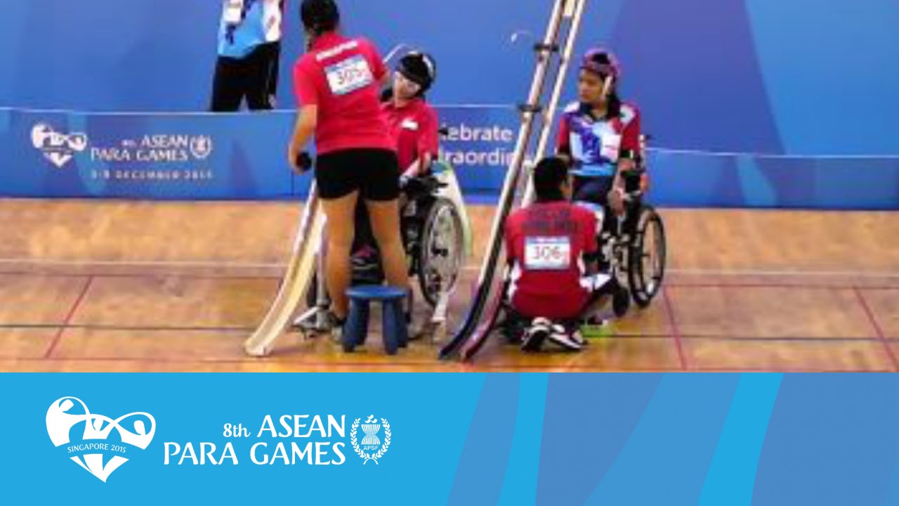 Boccia Session 4-7 Individual BC3 Thailand vs Singapore (Day 3) | 8th ASEAN Para Games  2015