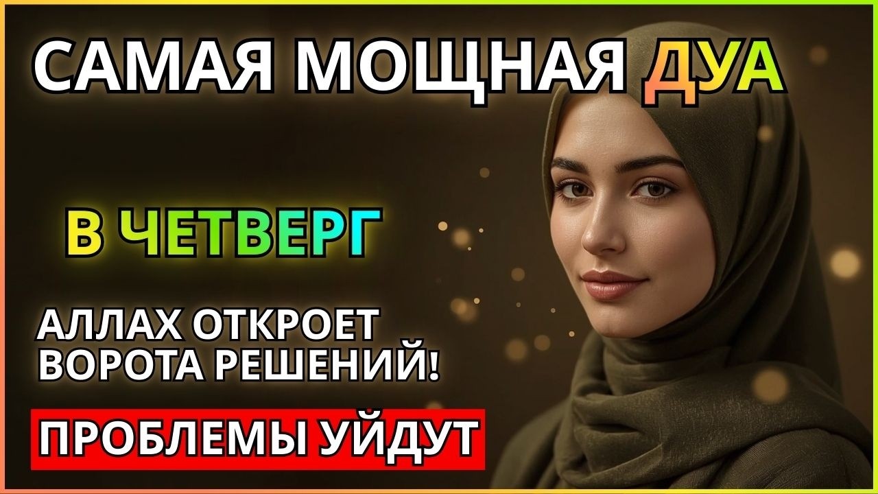 САМАЯ СИЛЬНАЯ ДУА В ЧЕТВЕРГ! РИЗК, БОГАТСТВО, УСПЕХ, СЧАСТЬЕ!