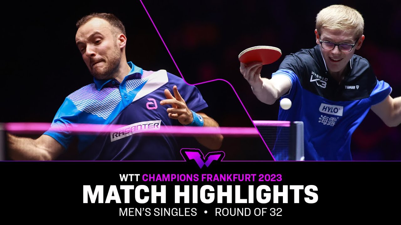 Simon Gauzy vs Felix Lebrun | MS R32 | WTT Champions Frankfurt 2023