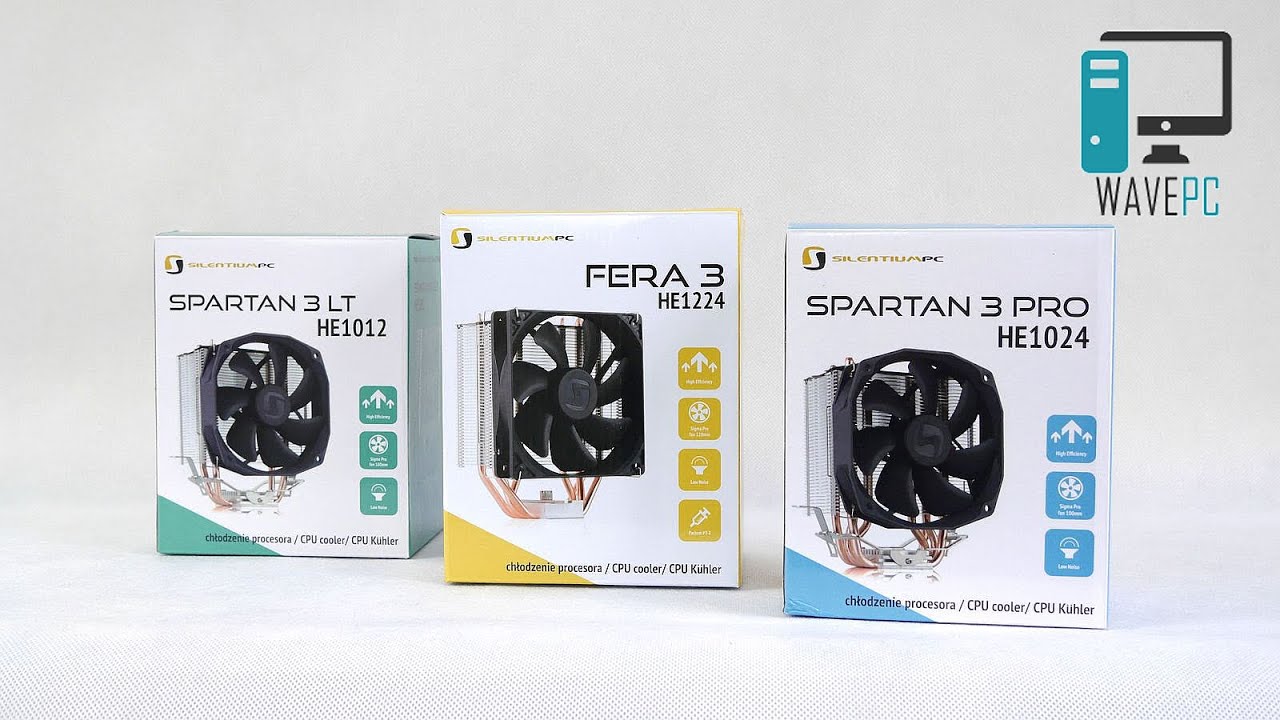 Trzy odświeżone chłodzenia SilentiumPC Fera 3, Spartan 3 PRO, Spartan 3 LT