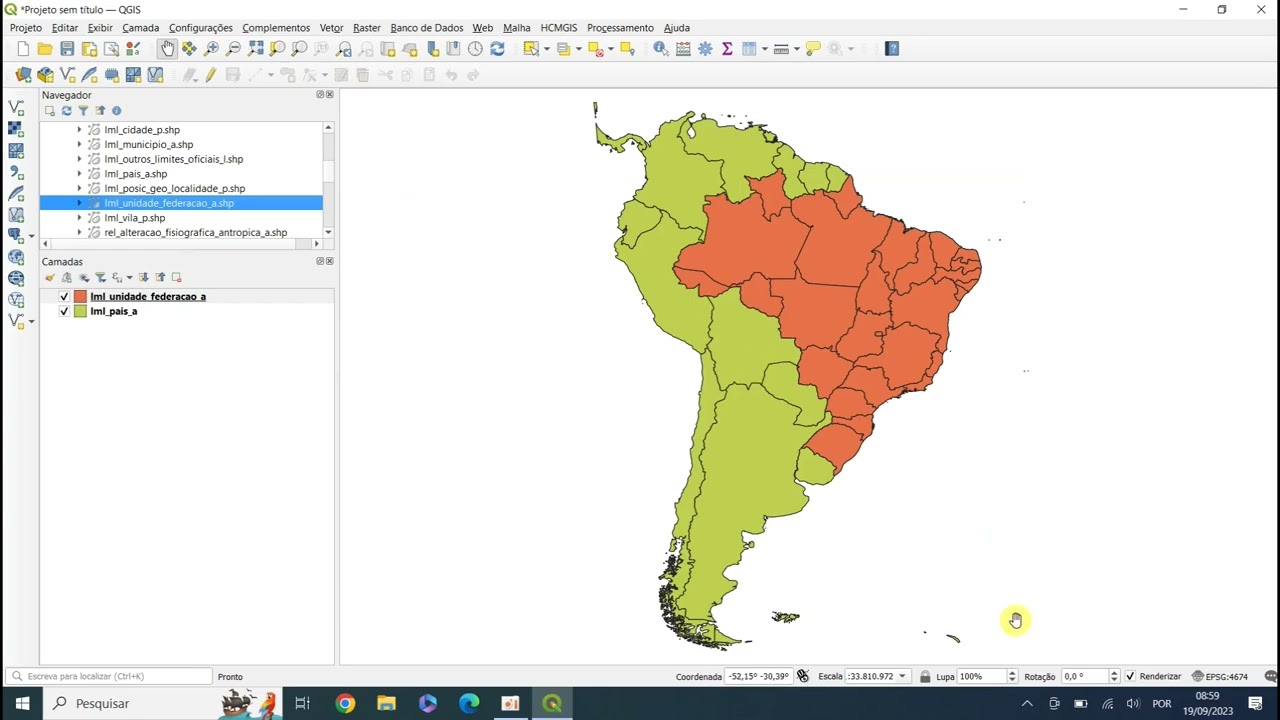 Videoaula 7: Criando e salvando um projeto no software QGIS