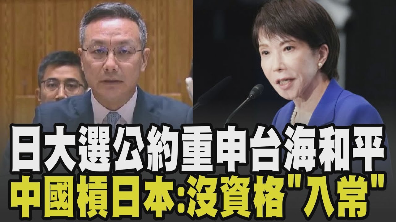 台海安全重要性復活! 自民黨公布眾院大選公約重申台海和平穩定 中國再槓日:沒資格