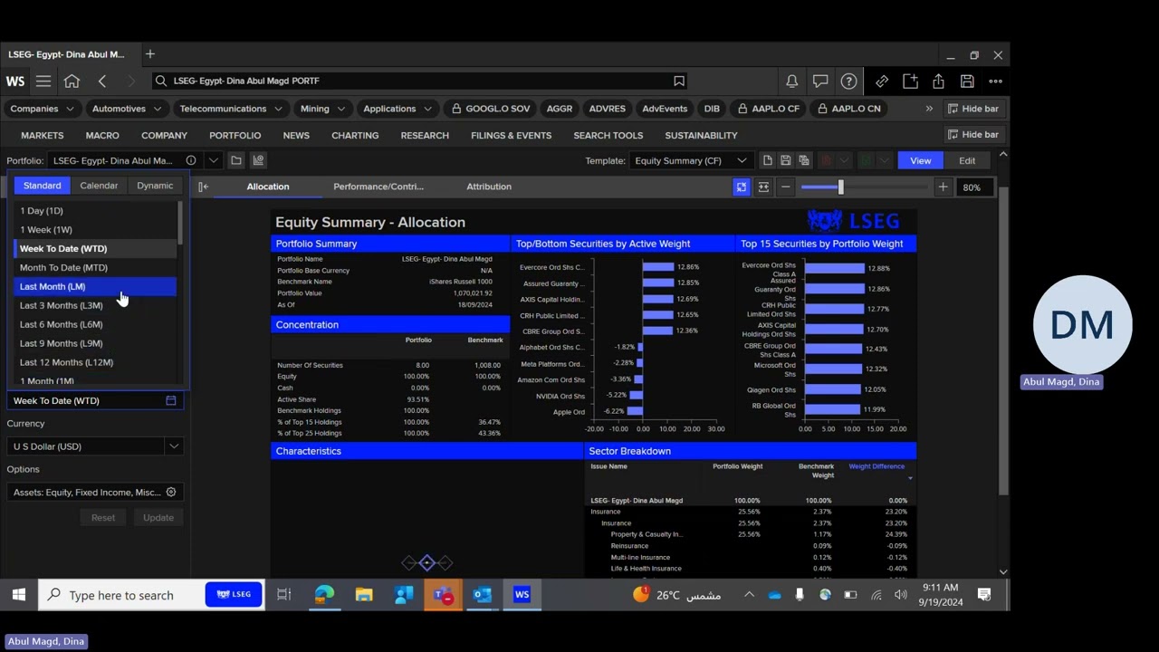 Portfolio Analytics