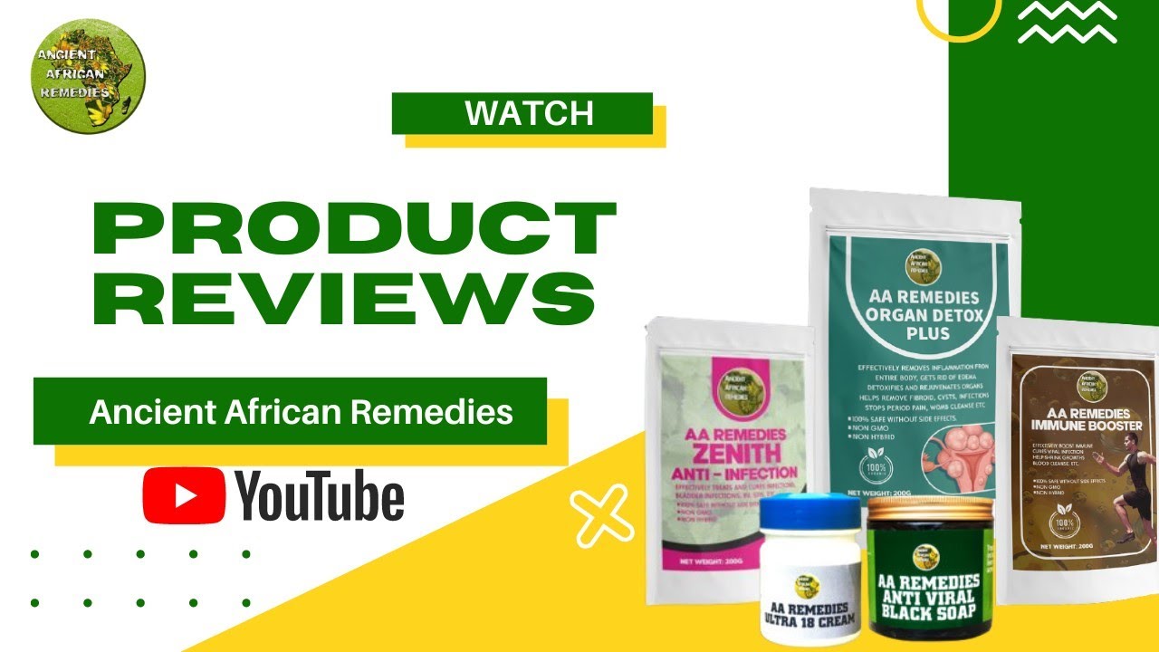 Ancient African Remedies herbal product showcase
