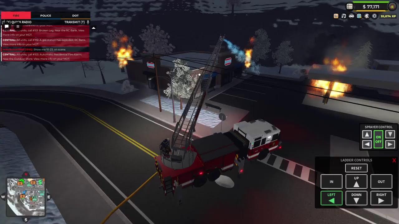 Rp emergency response Liberty country and fire and police and Dot